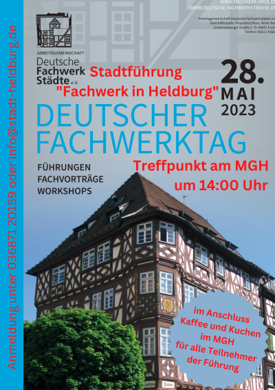 Plakat Fachwerktag Heldburg 2023