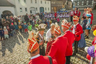 Karnevalsauftakt Heldburger Carnevalsverein Marktplatz