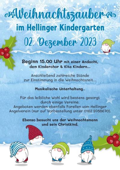 Weihnachtszauber Kindergarten Hellingen