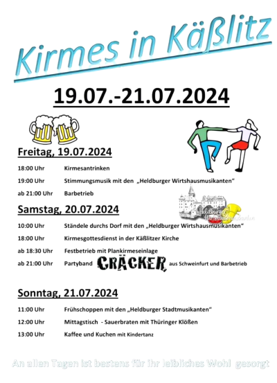 Kirmes Käßlitz 2024 Plakat