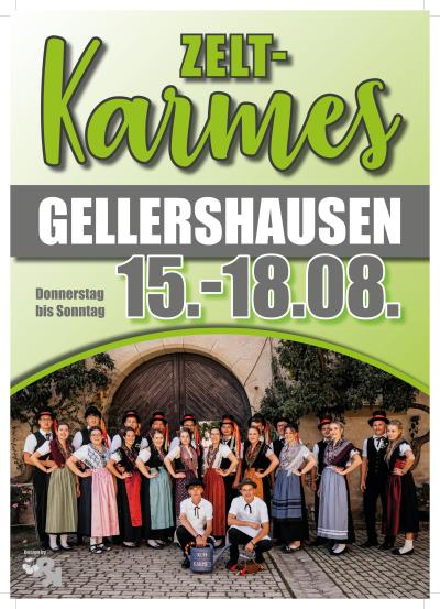 Kirmes Gellershausen 2024 Plakat