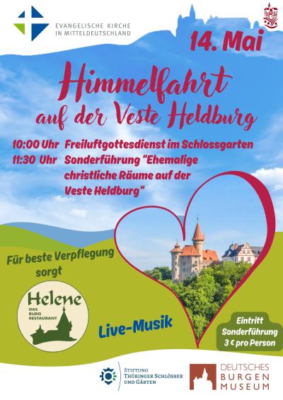 Plakat Himmelfahrt auf der Veste Heldburg 2026