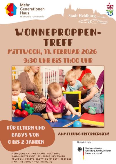 Plakat Wonneproppentreff MGH Heldburg 11022026