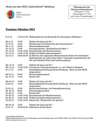 Plan Mehrgenerationenhaus Heldburg Oktober 2023