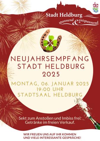 Plakat Neujahrsempfang Stadt Heldburg 2025