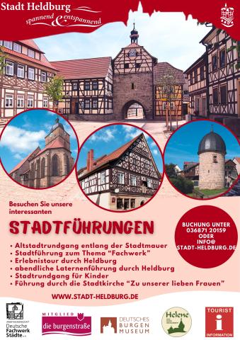 Plakat Stadtführungen Heldburg