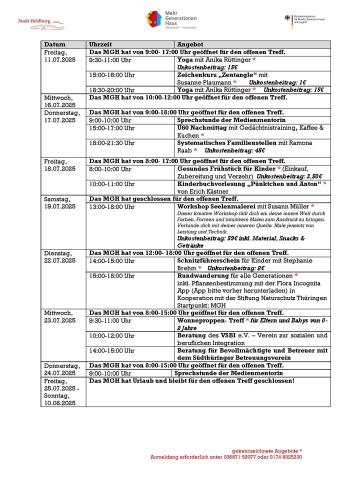 MGH Heldburg Programm Juli 2025 Seite 2