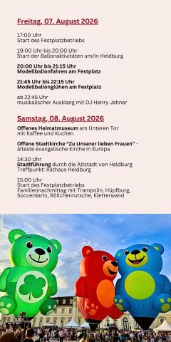 26 Thüringer Montgolfiade Heldburg Programmheft Seite 2