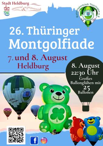 Plakat Thüringer 26. Montgolfiade Heldburg